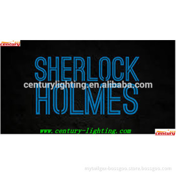 sherlock holmes neon sign